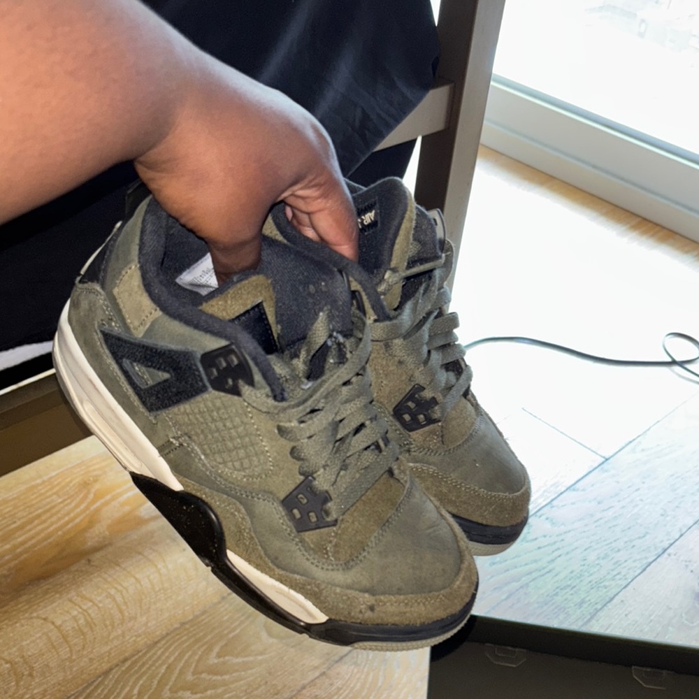Olive and Black jordan Sneakers